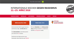 Desktop Screenshot of internationale-wochen-gegen-rassismus.de